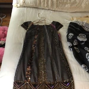 ALLSAINTS hand embellished dress